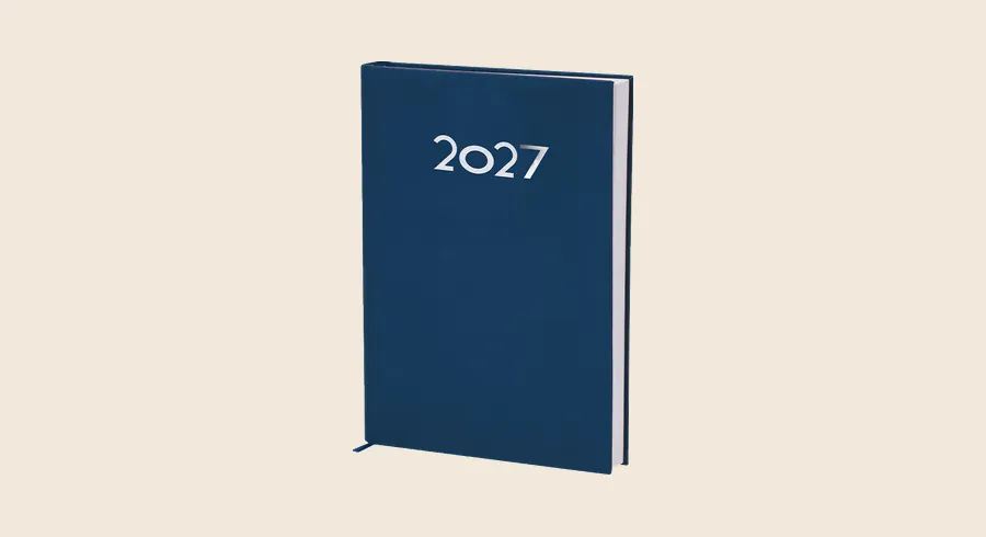 Agendas personalizadas: agenda azul marino de tapa dura