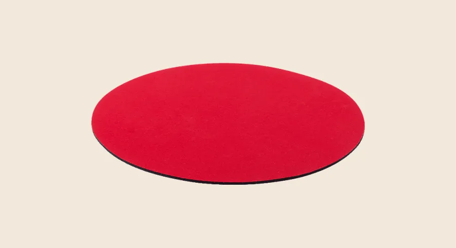 Alfombrillas de ratón personalizadas: alfombrilla de ratón roja redonda