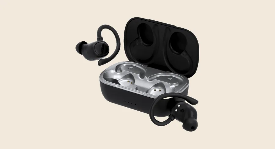 Auriculares inalámbricos personalizados: auriculares inalámbricos negros con estuche
