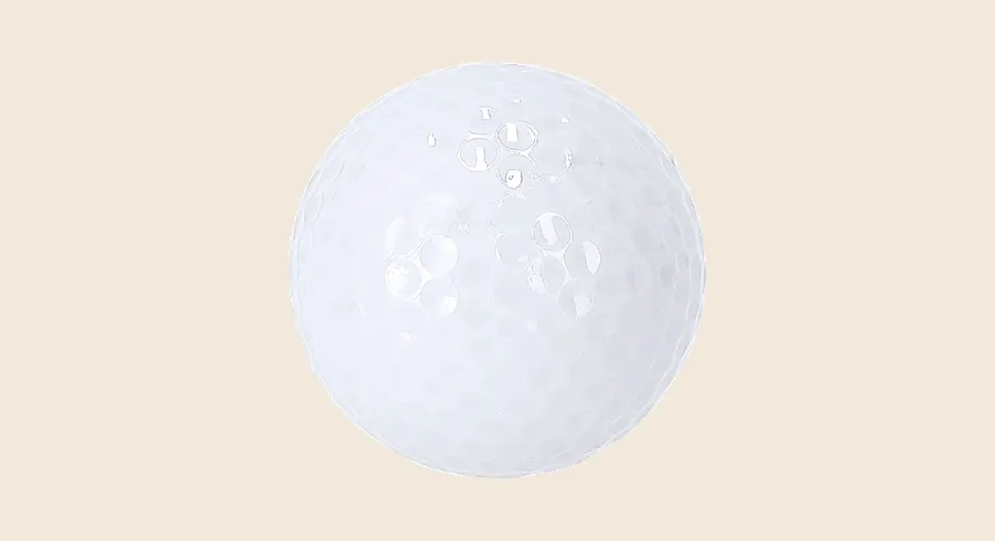 Bolas de golf personalizadas: pelota de golf blanca con hoyuelos