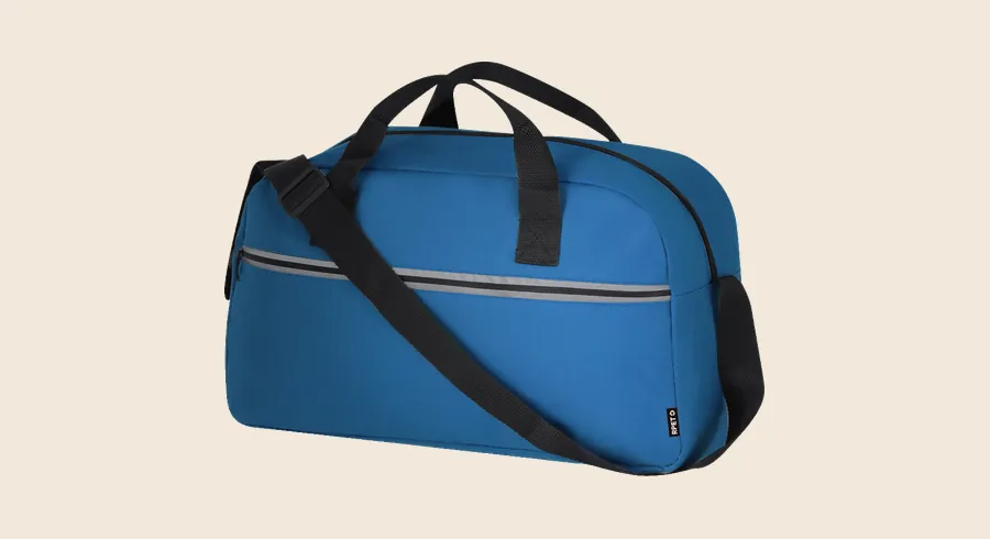 Bolsos personalizados: bolso de viaje azul con asas
