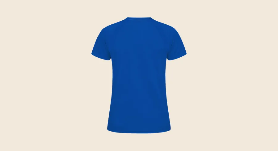 Camisetas técnicas personalizadas: camiseta técnica azul de manga corta