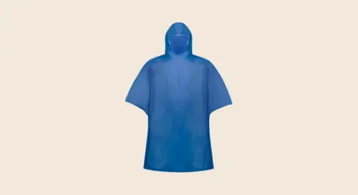 Ponchos para la lluvia de última hora