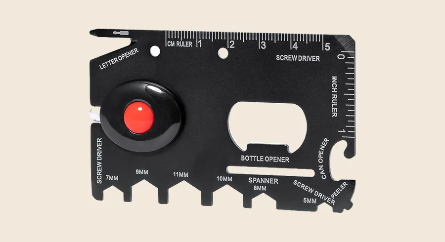 Herramientas personalizadas: multiherramienta plegable negra con varias piezas
