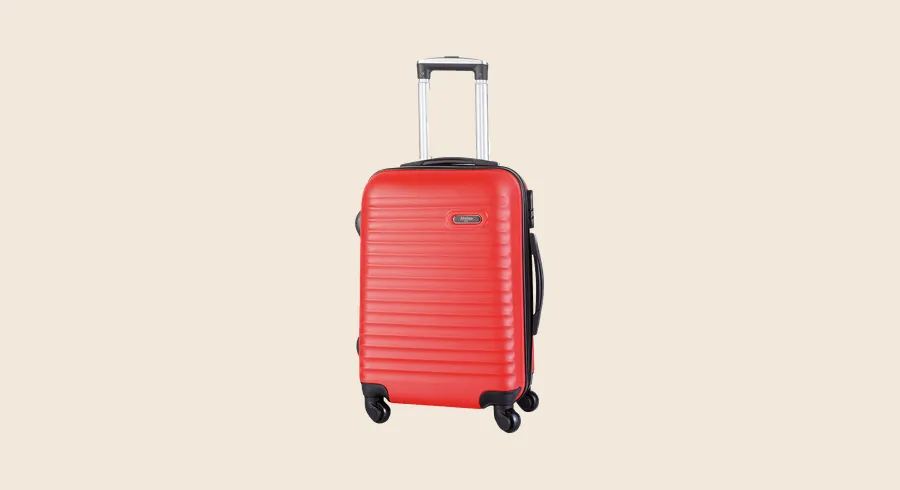 Maletas personalizadas: maleta trolley roja rígida