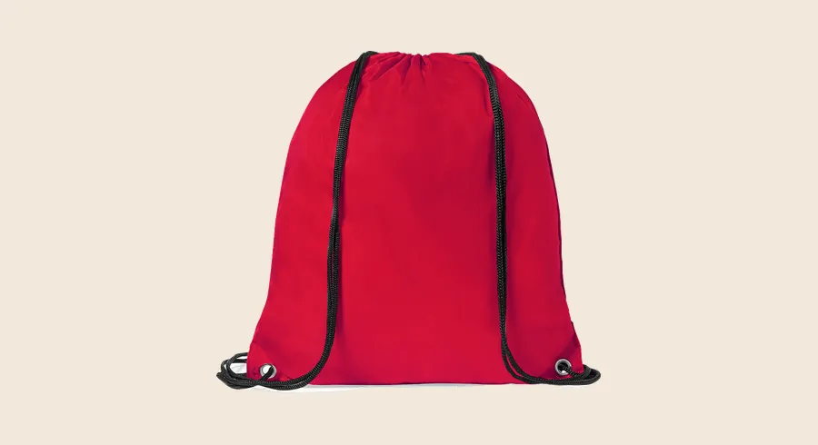 Mochilas de cuerdas personalizadas: mochila de cuerdas roja
