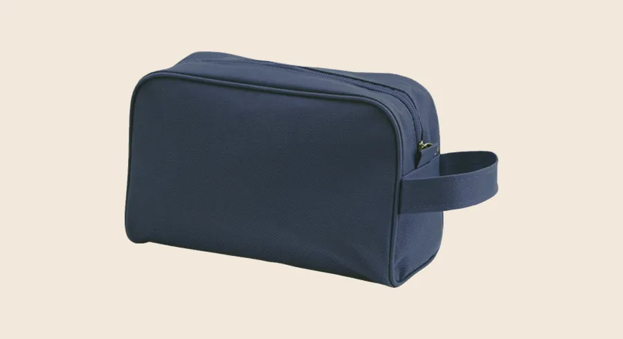 Neceseres personalizados: neceser azul marino con asa