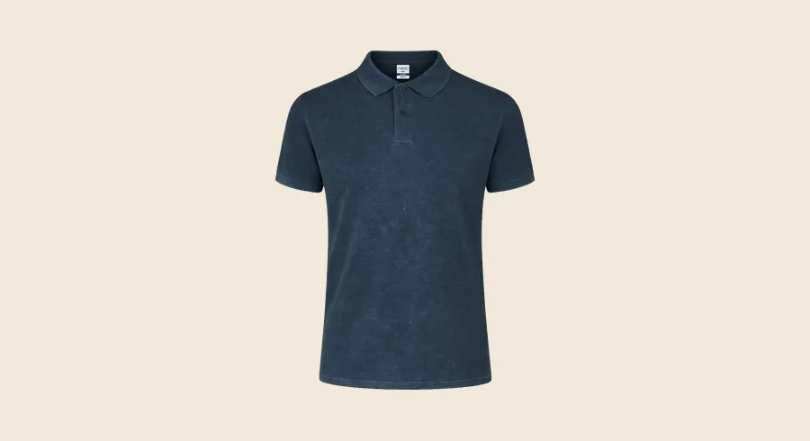 Polos personalizados: polo azul marino de manga corta