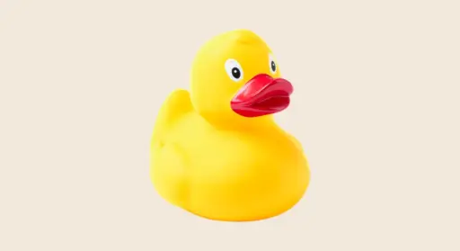 Regalos publicitarios para niños: pato de goma amarillo