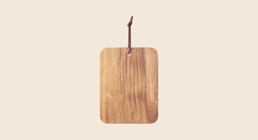Tablas de cortar personalizadas: tabla de cortar de madera con cuerda