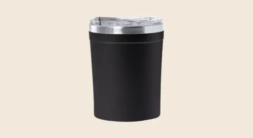 Tazas, jarras y termos: vaso térmico de acero negro