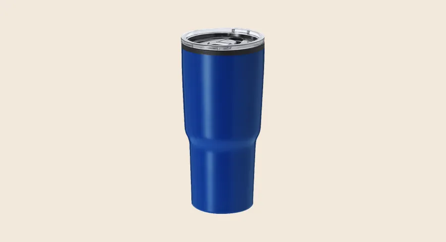 Vasos de acero inoxidable personalizados: vaso térmico azul de acero inoxidable